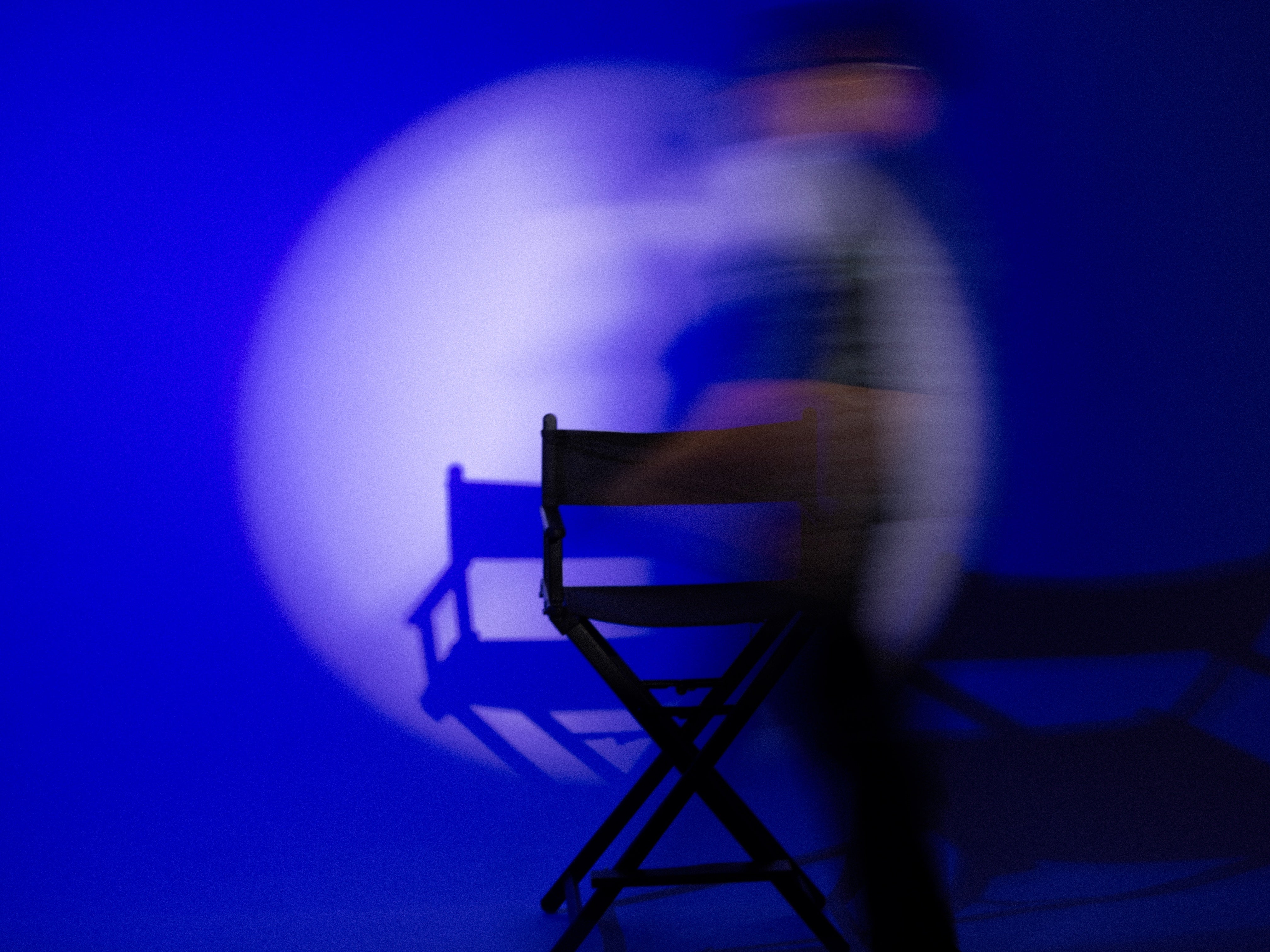 Blue chair motion