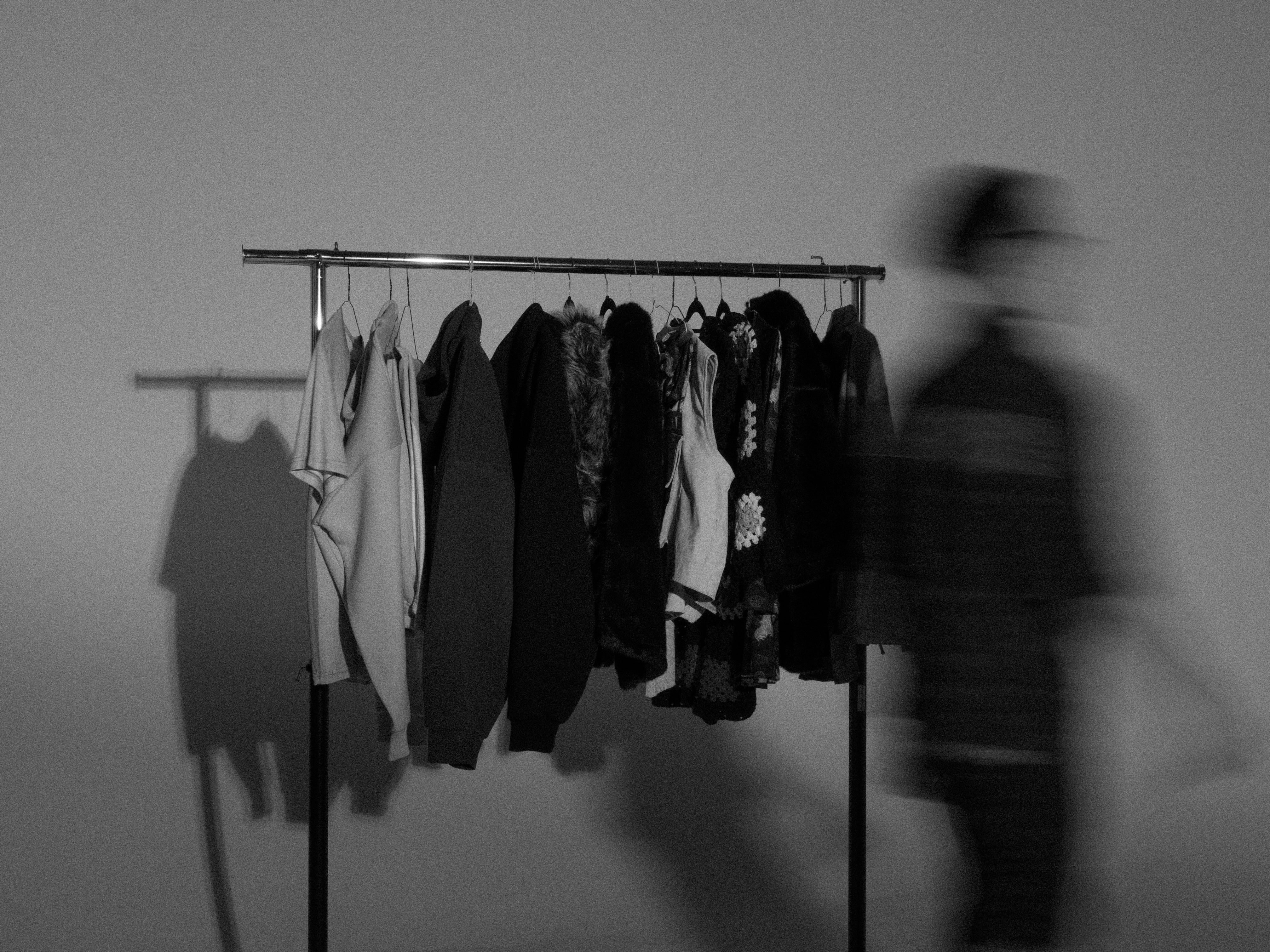 Black and white rack motion