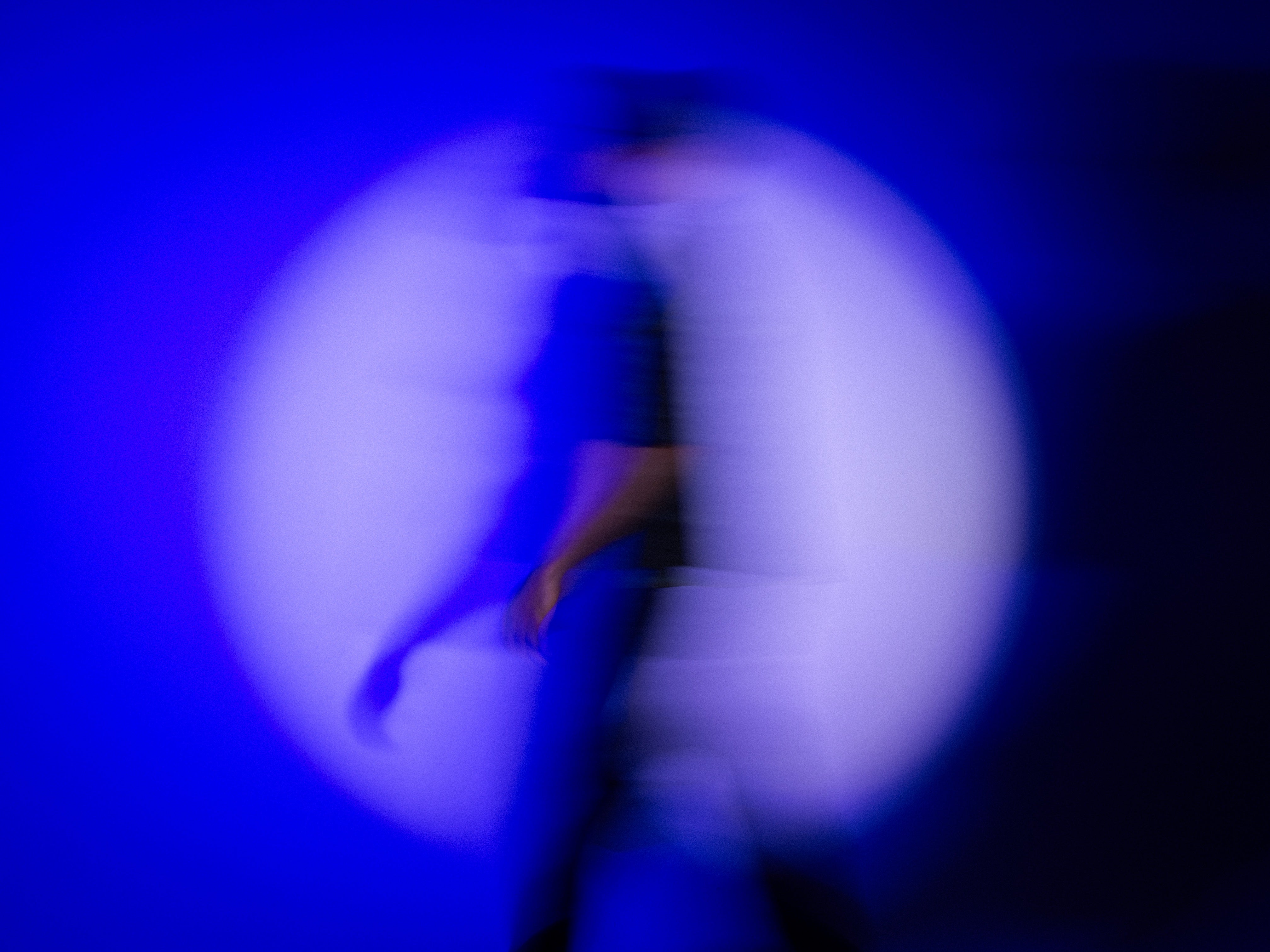 Blue motion walk